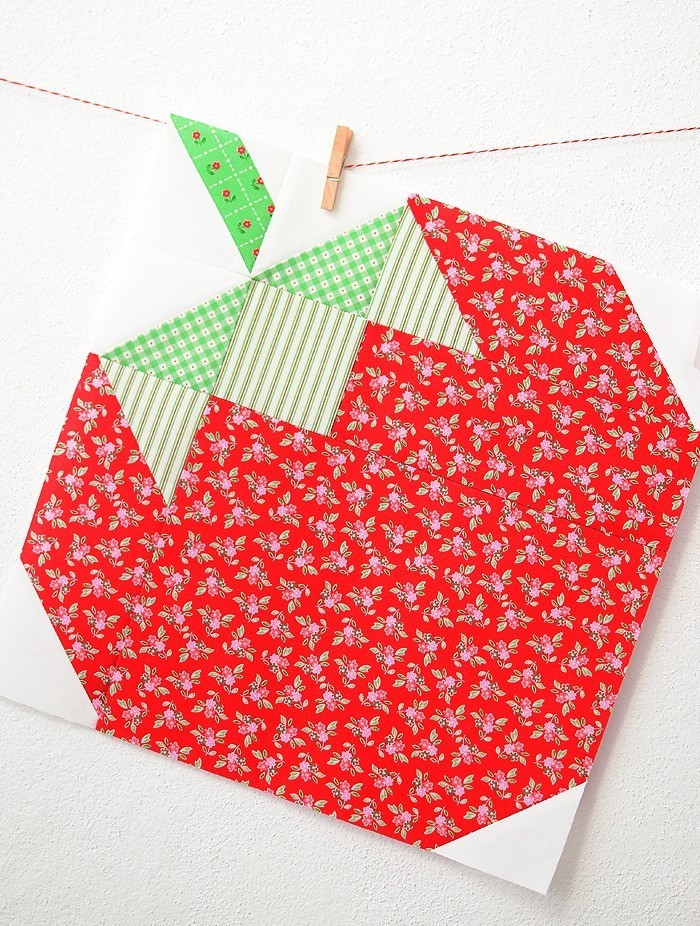Strawberry Quilt Block Pattern by Nadra Ridgeway of ellis & higgs