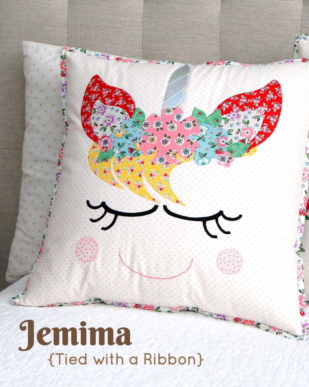 Mon Beau Jardin Blog Tour - Unicorn Dreams Pillow by Jemima Flendt of Tied with a Ribbon