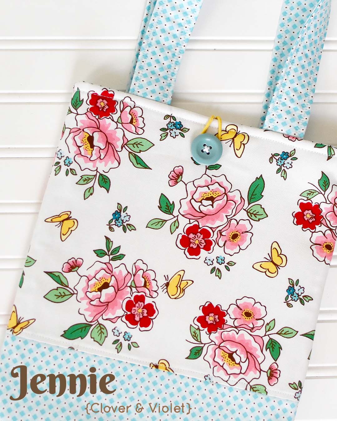 Mon Beau Jardin Blog Tour - Katie Book Sleeve Bag by Jennie of Clover & Violet