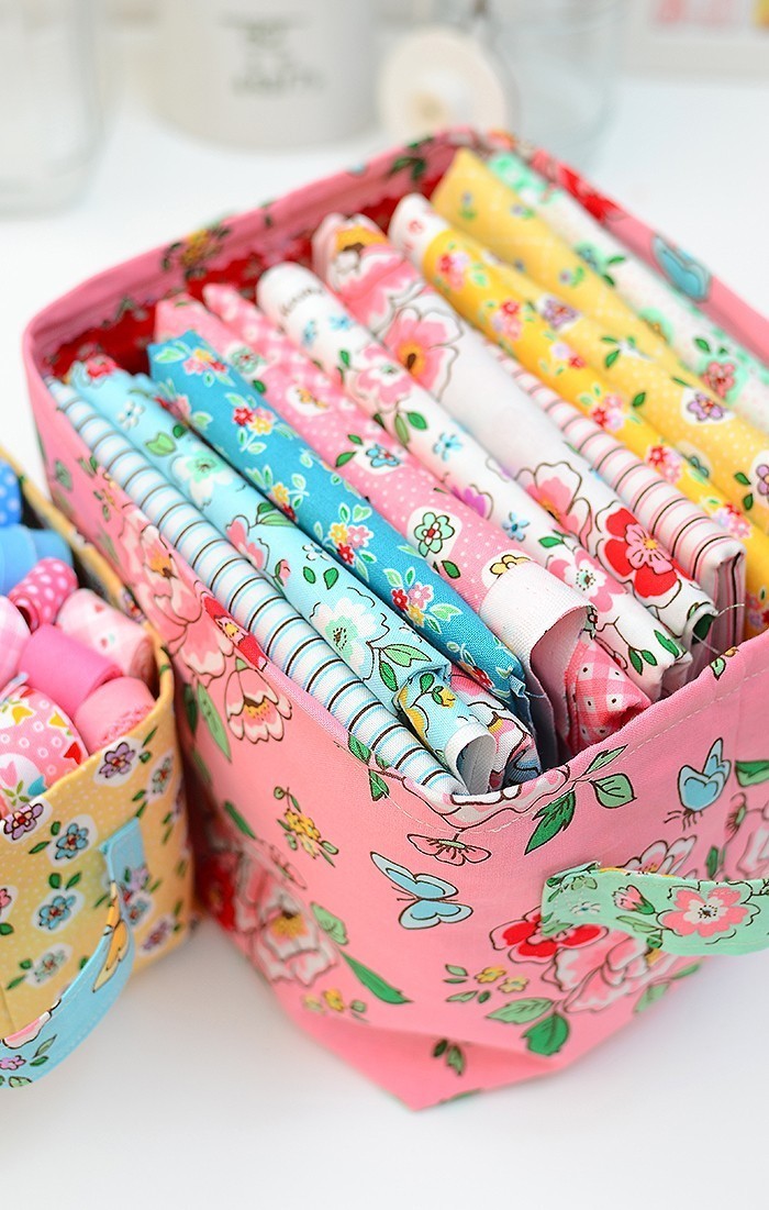 Simple Fabric Basket Tutorial - Final Stop of the Mon Beau Jardin Blog Tour