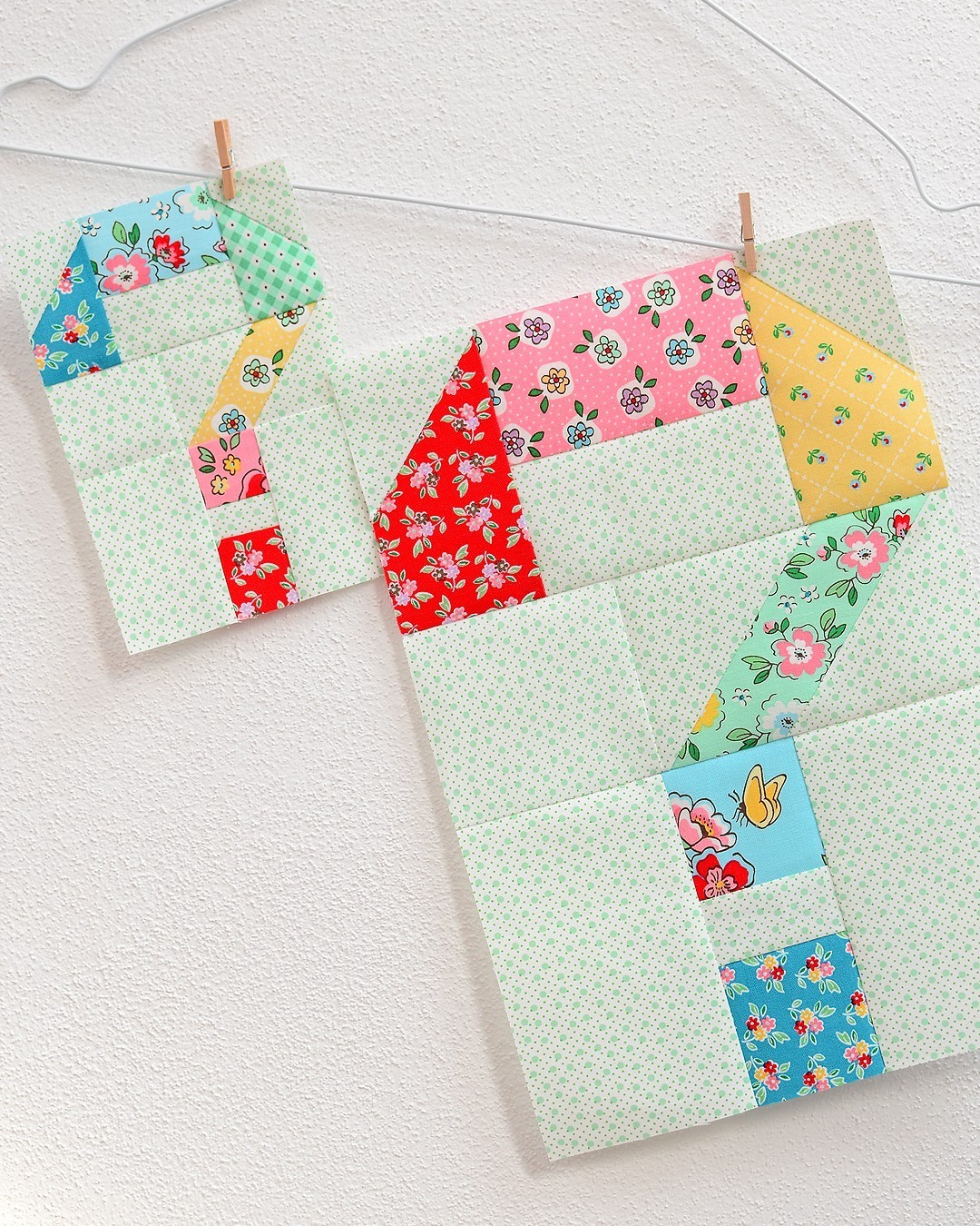 Spelling Bee Sew Along Question Mark Quilt Block by Nadra Ridgeway of ellis & higgs