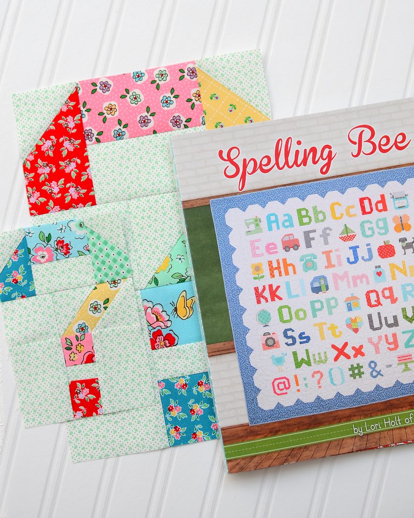 Spelling Bee Sew Along Question Mark Quilt Block by Nadra Ridgeway of ellis & higgs