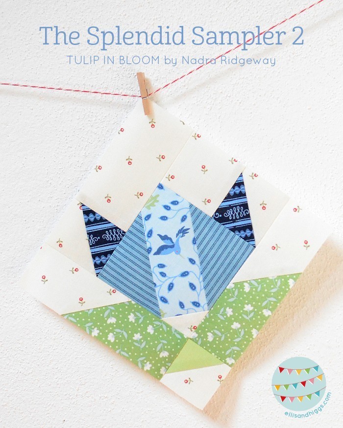 The Splendid Sampler 2 Tulip In Bloom Quilt Block