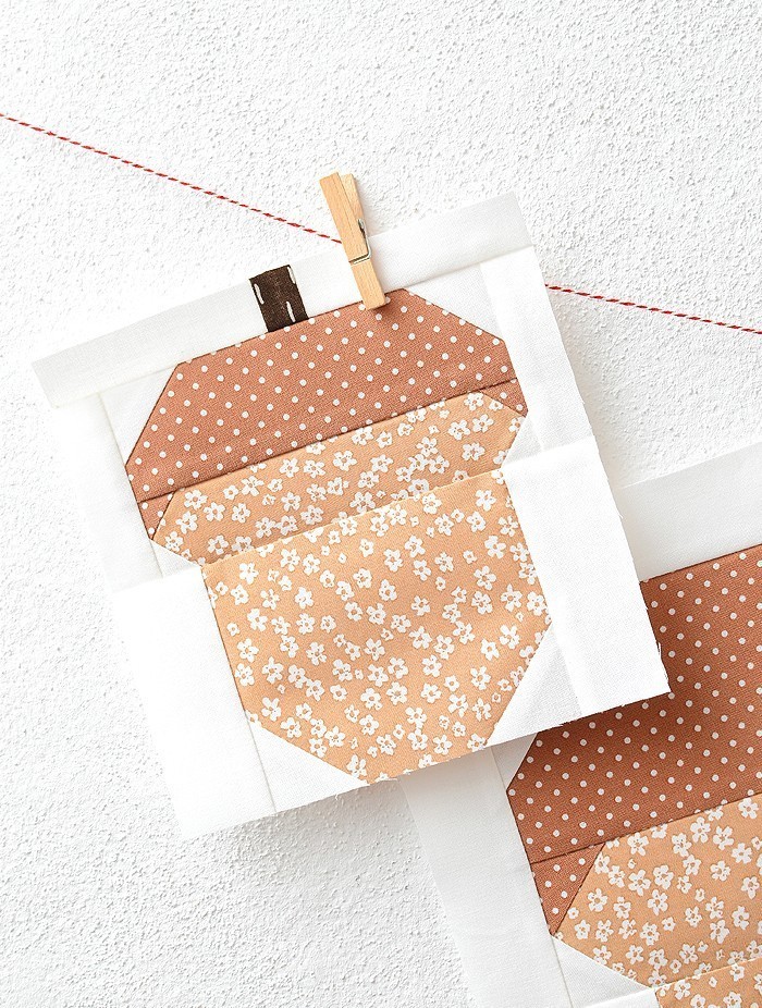 Acorn Quilt Block Pattern by Nadra Ridgeway of ellis & higgs