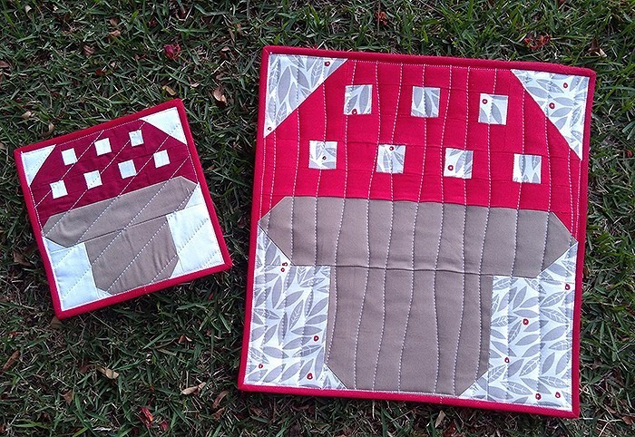Mushroom Quilt Block Pattern by Nadra Ridgeway of ellis & higgs