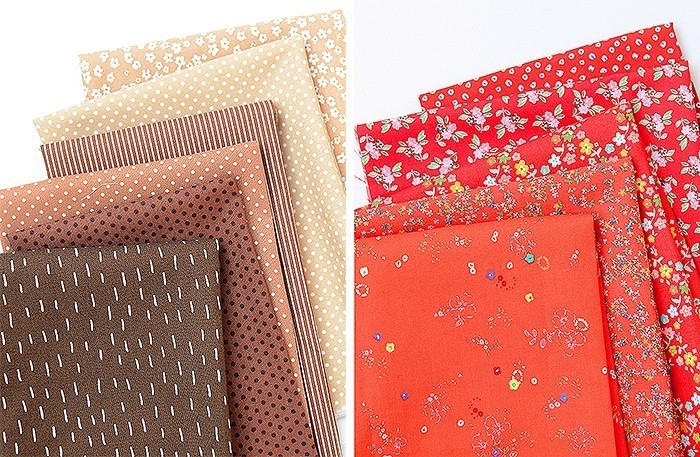 Mushroom Quilt Block Fabrics