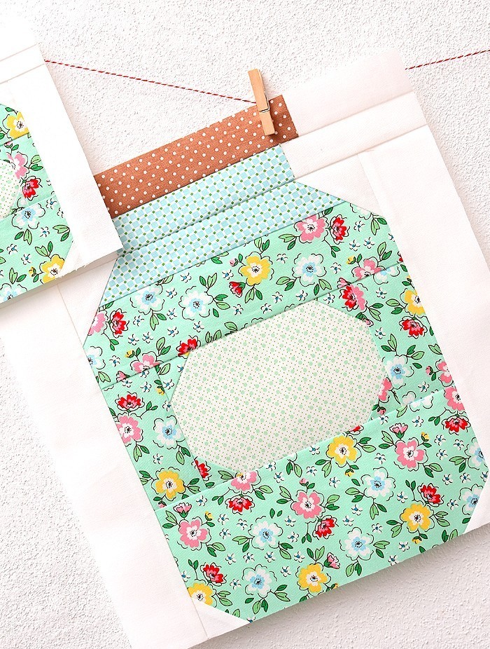 Canning Jar Quilt Block Pattern by Nadra Ridgeway of ellis & higgs