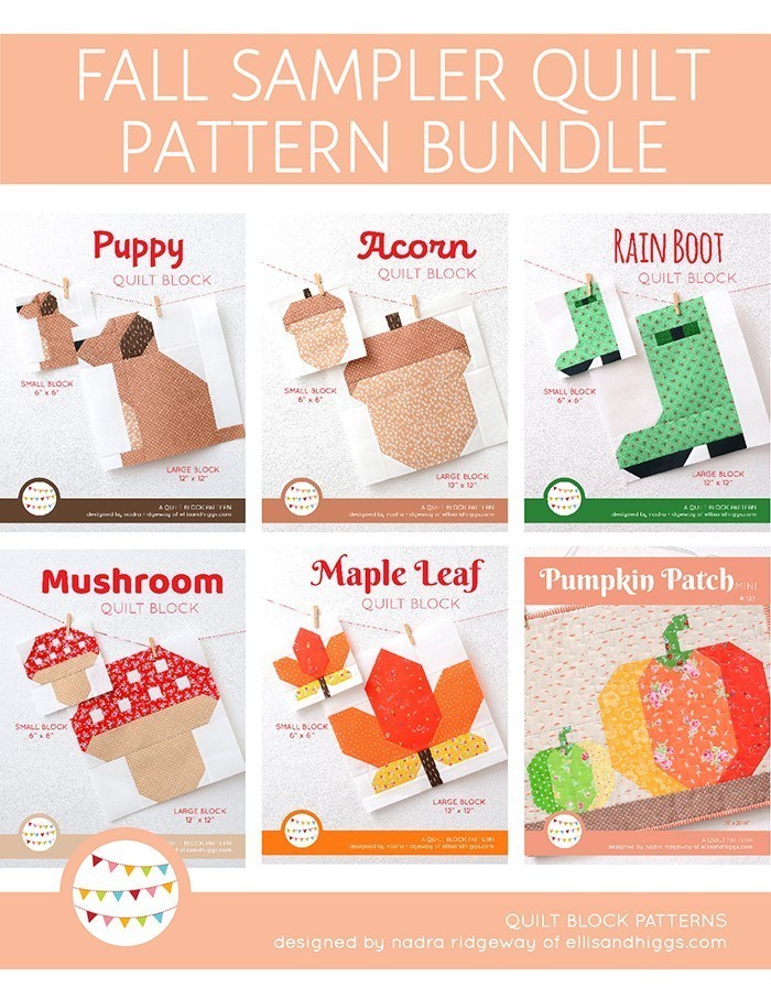 New Fall Quilt Patterns by Nadra Ridgeway of ellis & higgs