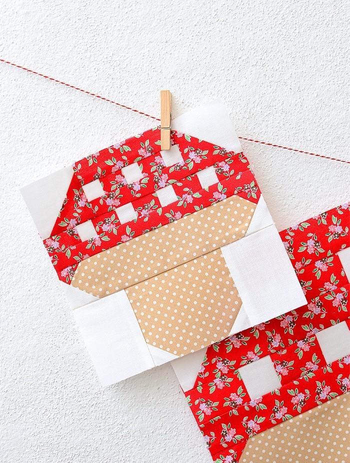 Mushroom Quilt Block Pattern by Nadra Ridgeway of ellis & higgs