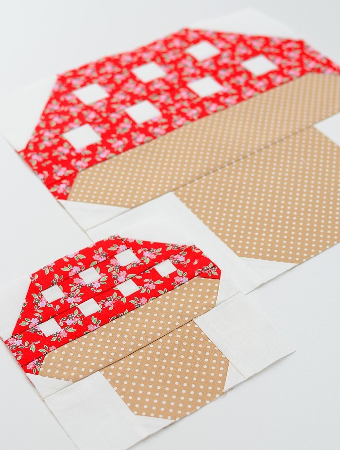 Mushroom Quilt Block Pattern by Nadra Ridgeway of ellis & higgs