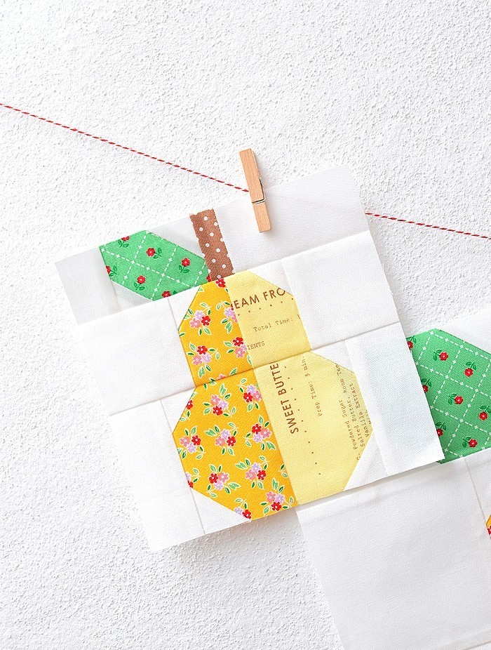 Pear Quilt Block Pattern by Nadra Ridgeway of ellis & higgs