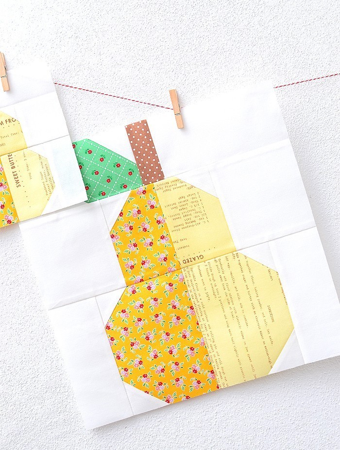 Pear Quilt Block Pattern by Nadra Ridgeway of ellis & higgs