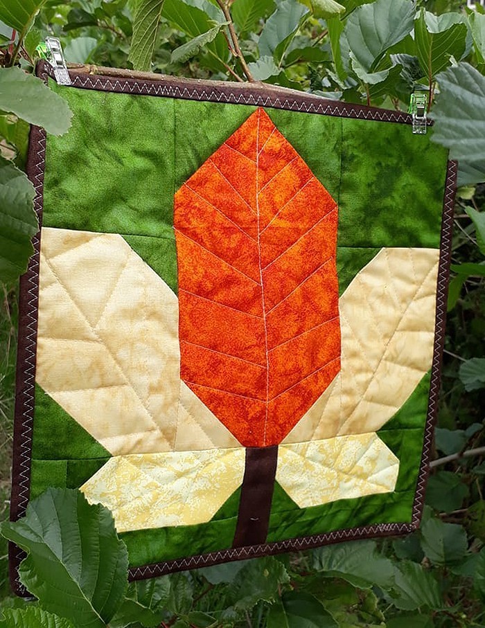Maple Leaf Quilt Block Pattern by Nadra Ridgeway of ellis & higgs