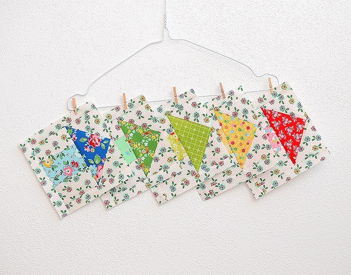 6 Koepfe 12 Bloecke Oktober One Way Quilt Block