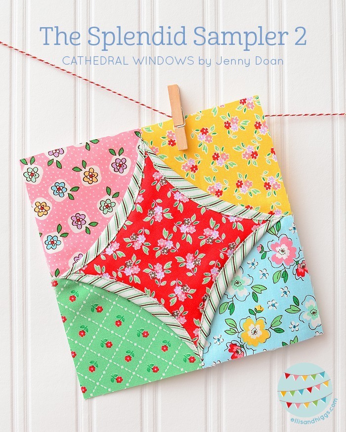 The Splendid Sampler 2 Cathedral Windows Jenny Doan