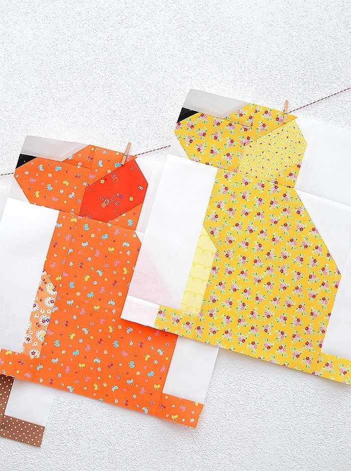 Fall Sampler Quilt Sew Along - Dog Quilt Block