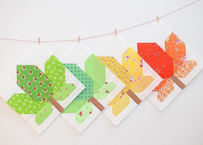 Fall Sampler Quilt Sew Along - Maple Leaf Quilt Block