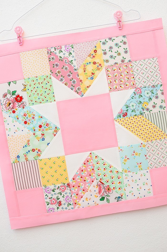 6 Köpfe 12 Blöcke 2019 - Merry Kite Quilt Block