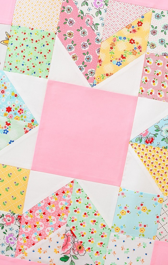 6 Köpfe 12 Blöcke 2019 - Merry Kite Quilt Block