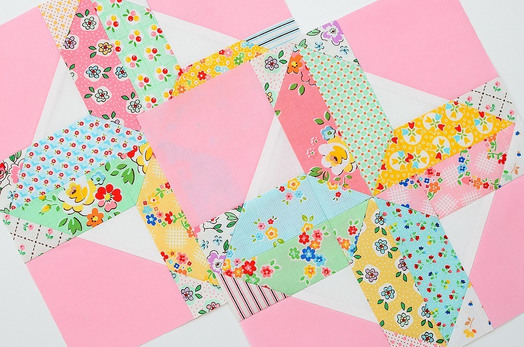 6 Köpfe 12 Blöcke 2019 - Propeller Quilt Block