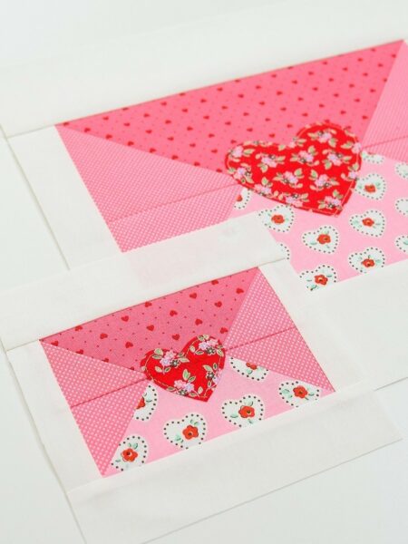 Love Note Quilt Block - Valentine's Day Quilt Pattern