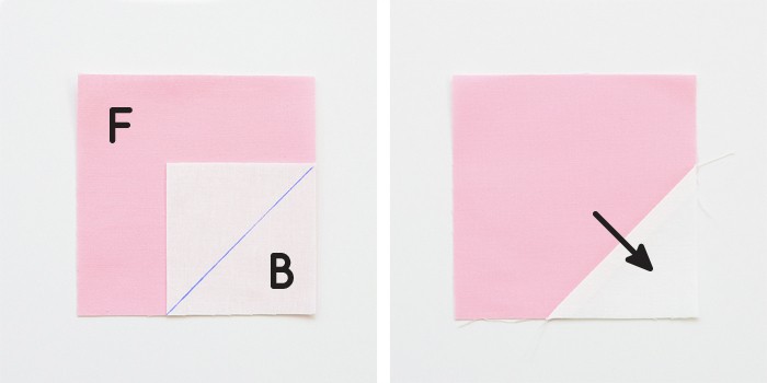 6 Köpfe 12 Blöcke 2019 - Propeller Quilt Block Tutorial