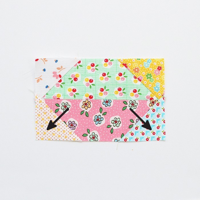 6 Köpfe 12 Blöcke 2019 - Propeller Quilt Block Tutorial