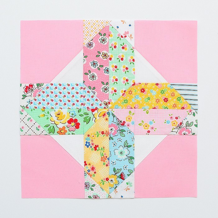 6 Köpfe 12 Blöcke 2019 - Propeller Quilt Block Tutorial