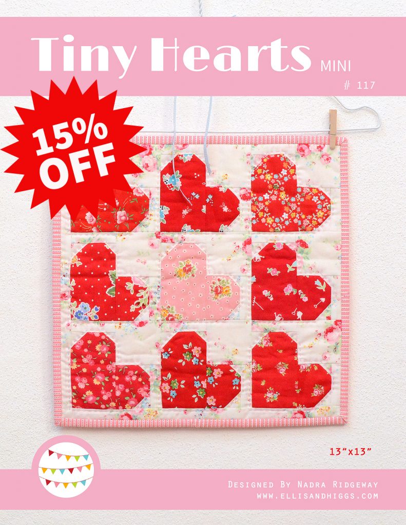 Valentine's Day heart coasters Tutorial & Pattern add-on