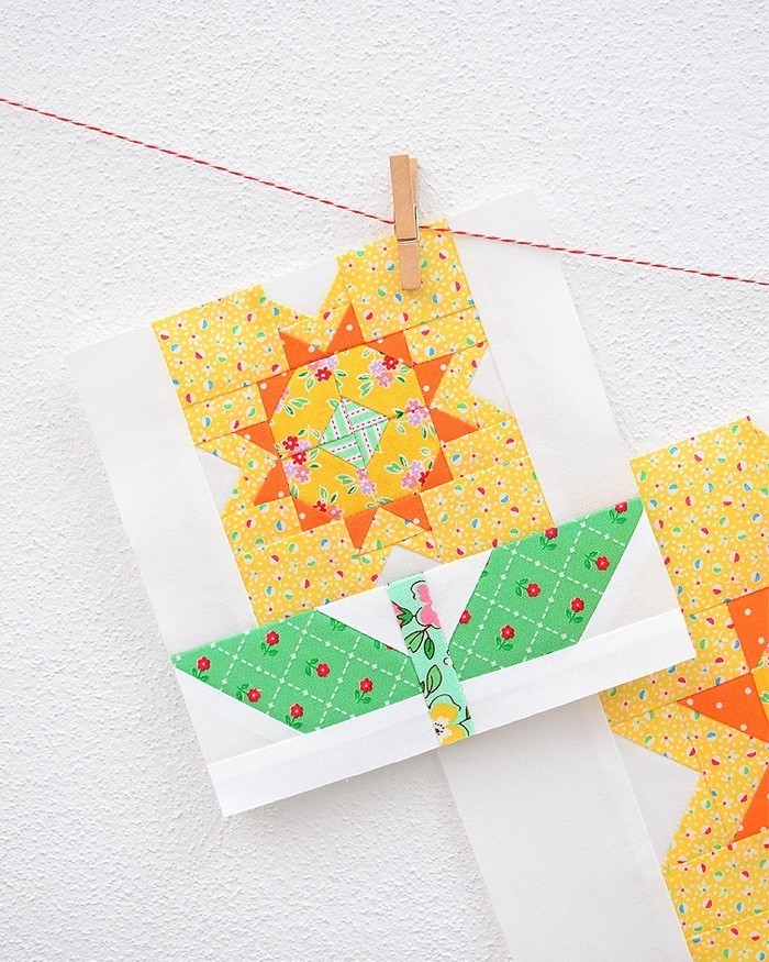 Daffodil Quilt Block - Easter Quilt Pattern