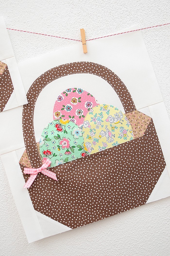 Easter Basket Quilt Block - Easter Quilt Pattern