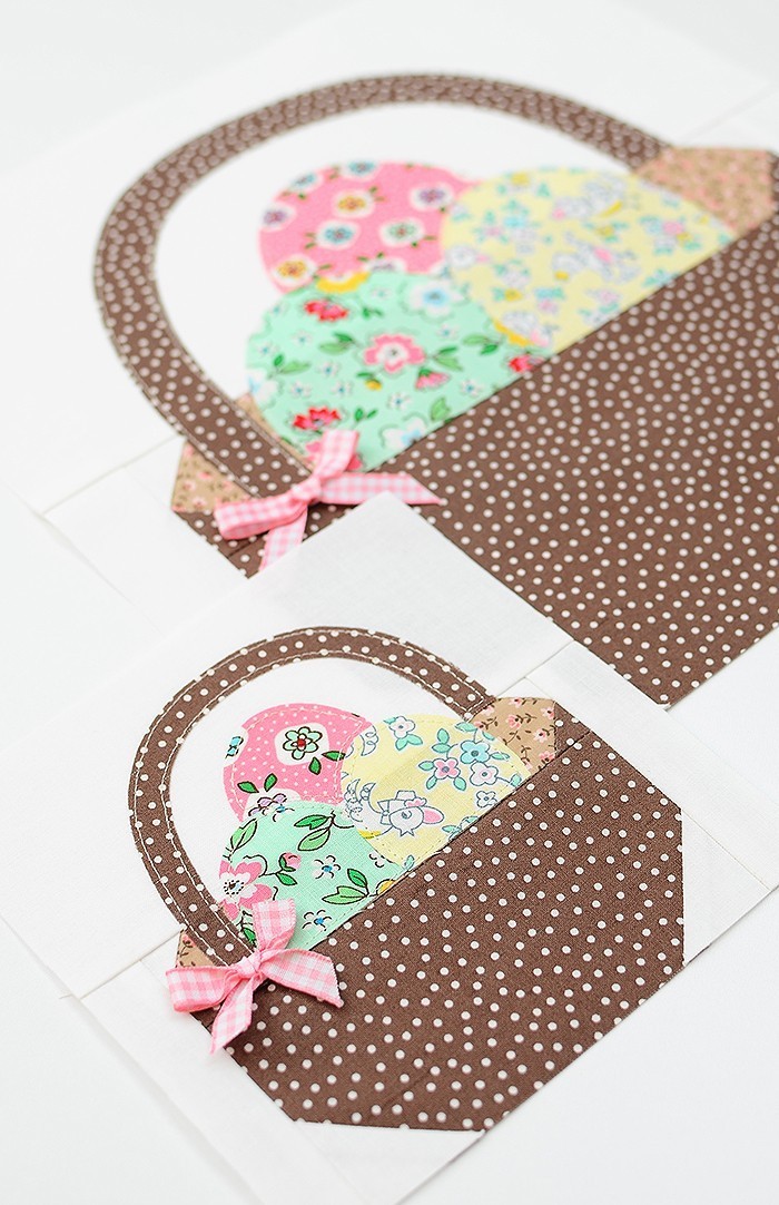 Easter Basket Quilt Block - Easter Quilt Pattern