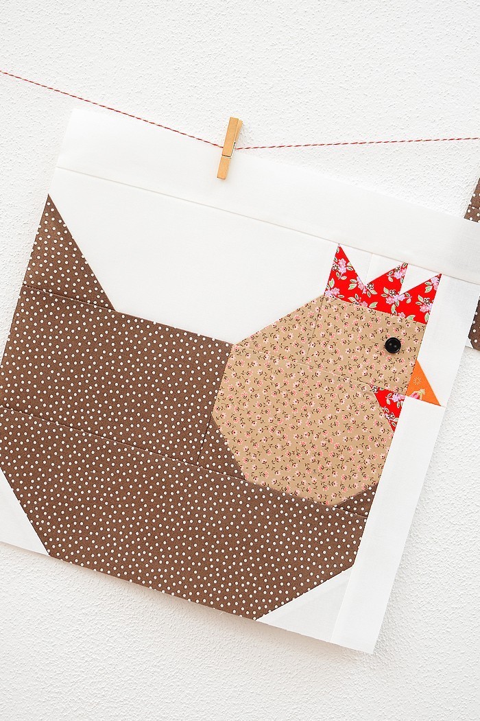 Hen Quilt Block - Easter Quilt Pattern