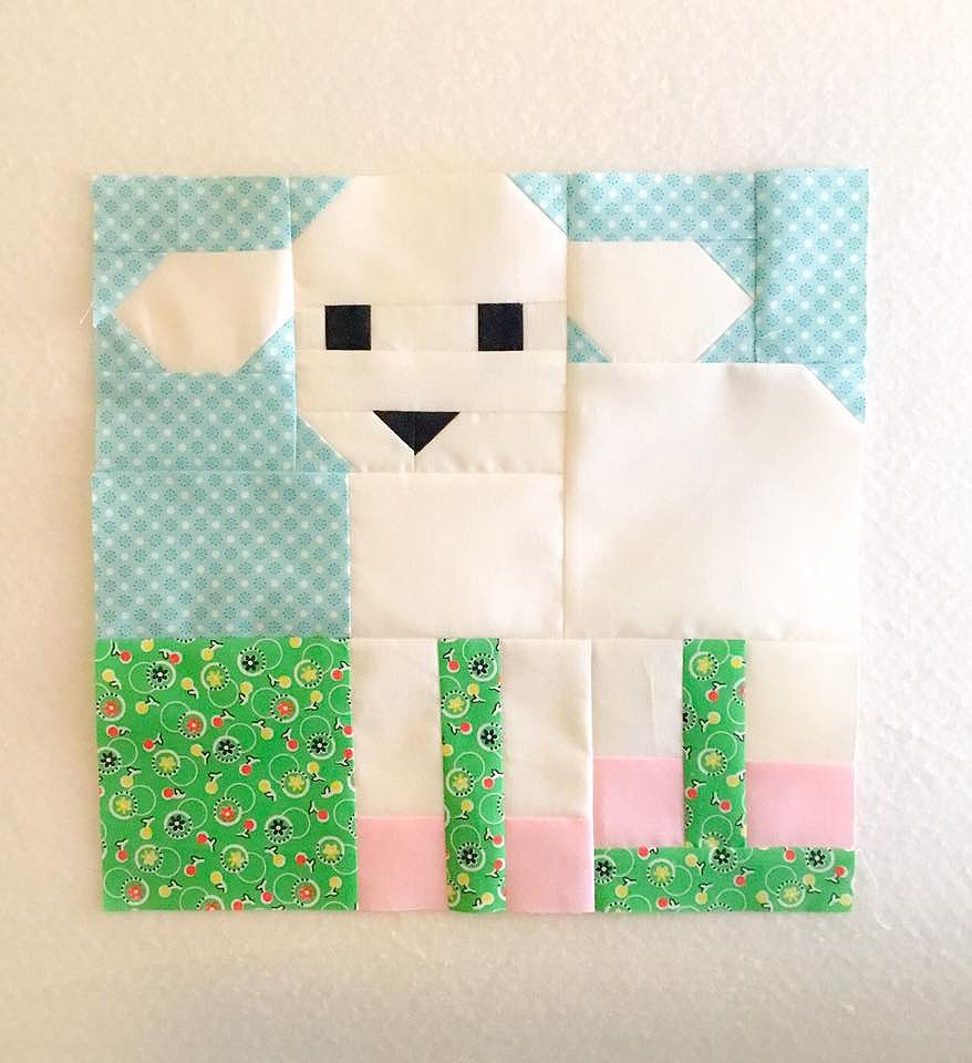 Little Lamb Quilt Block - Easter Quilt Patterns