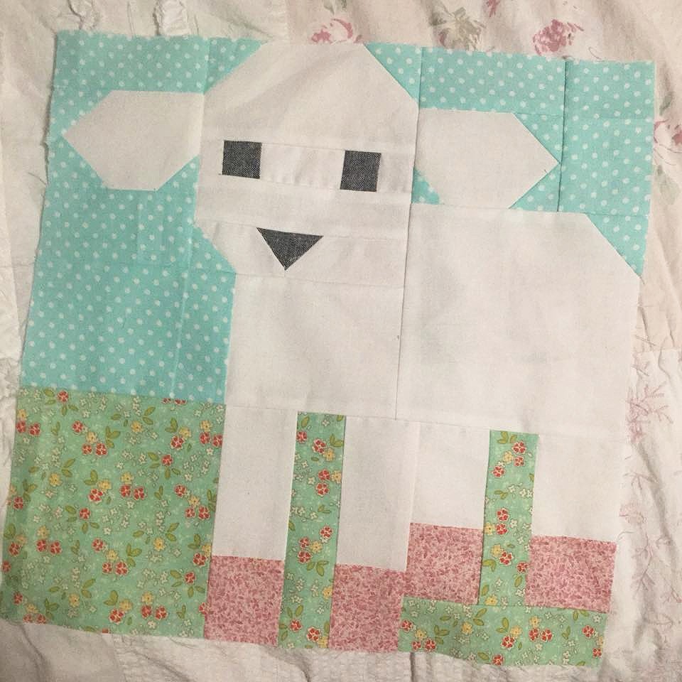 Little Lamb Quilt Block - Easter Quilt Patterns