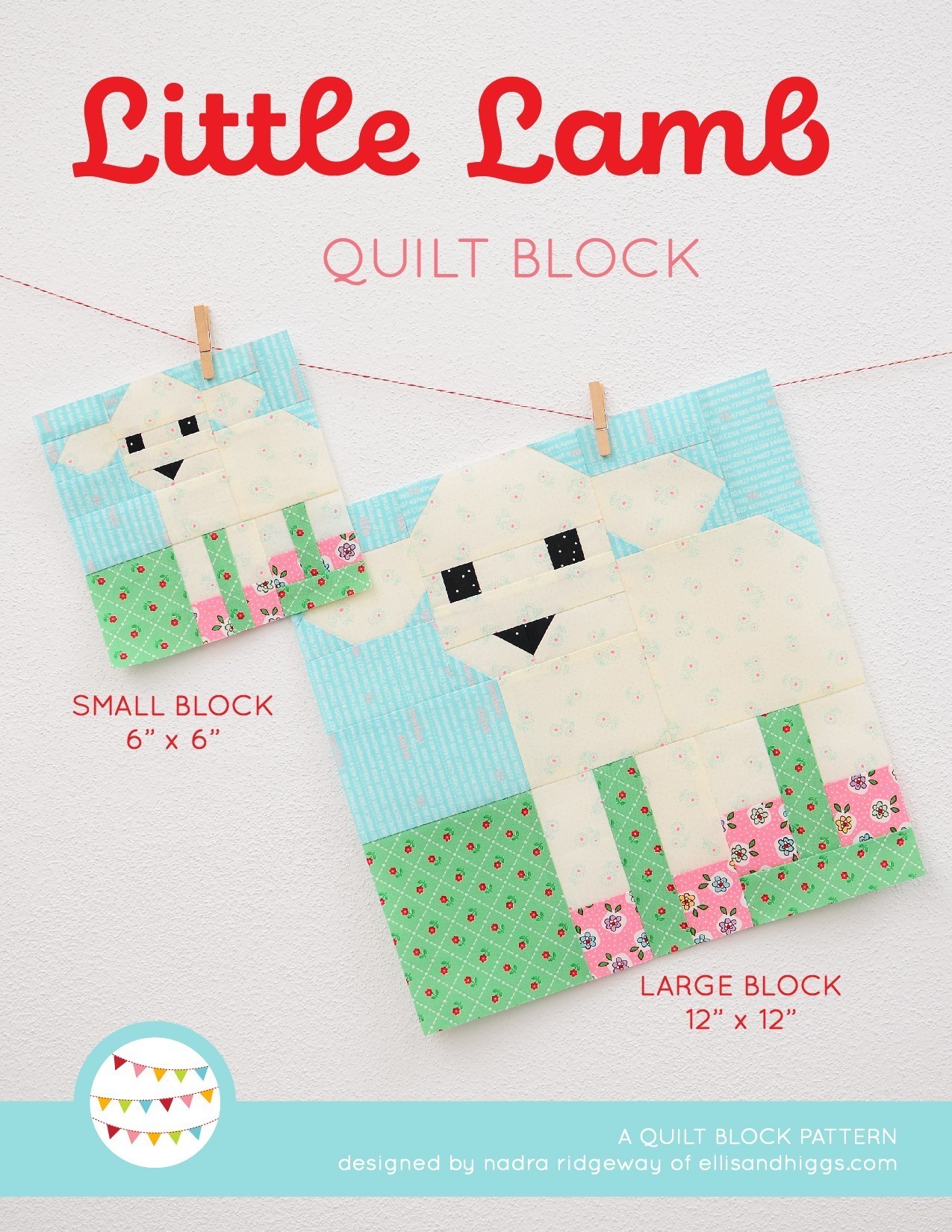 Little Lamb Quilt Block - Easter Quilt Pattern
