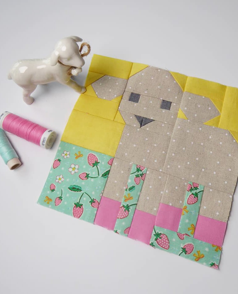 Little Lamb Quilt Block - Easter Quilt Pattern
