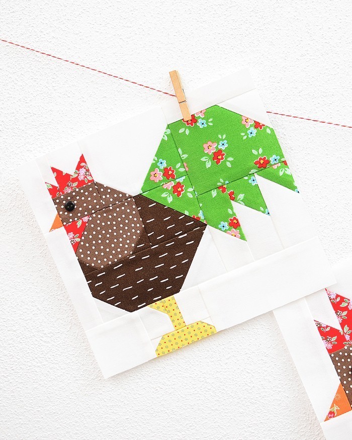 Rooster Quilt Block - Easter Quilt Pattern