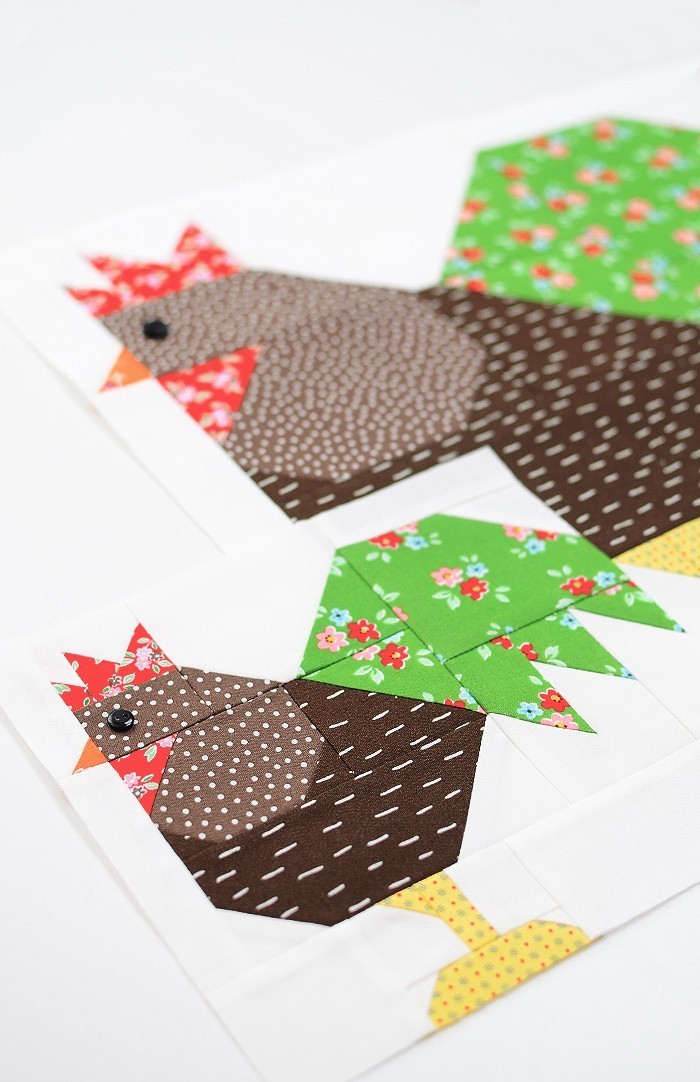 Rooster Quilt Block - Easter Quilt Pattern