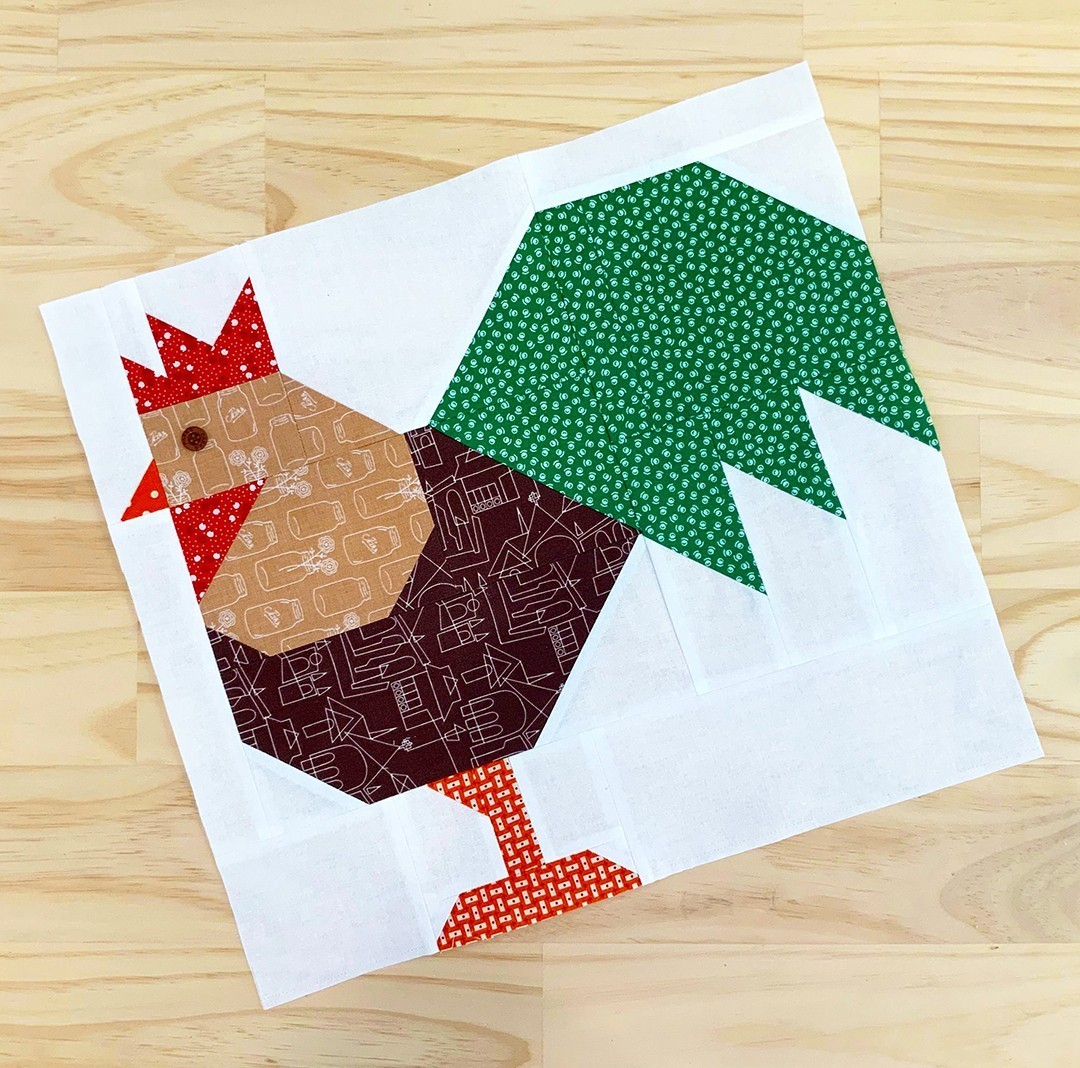 Rooster Quilt Block - Easter Quilt Pattern