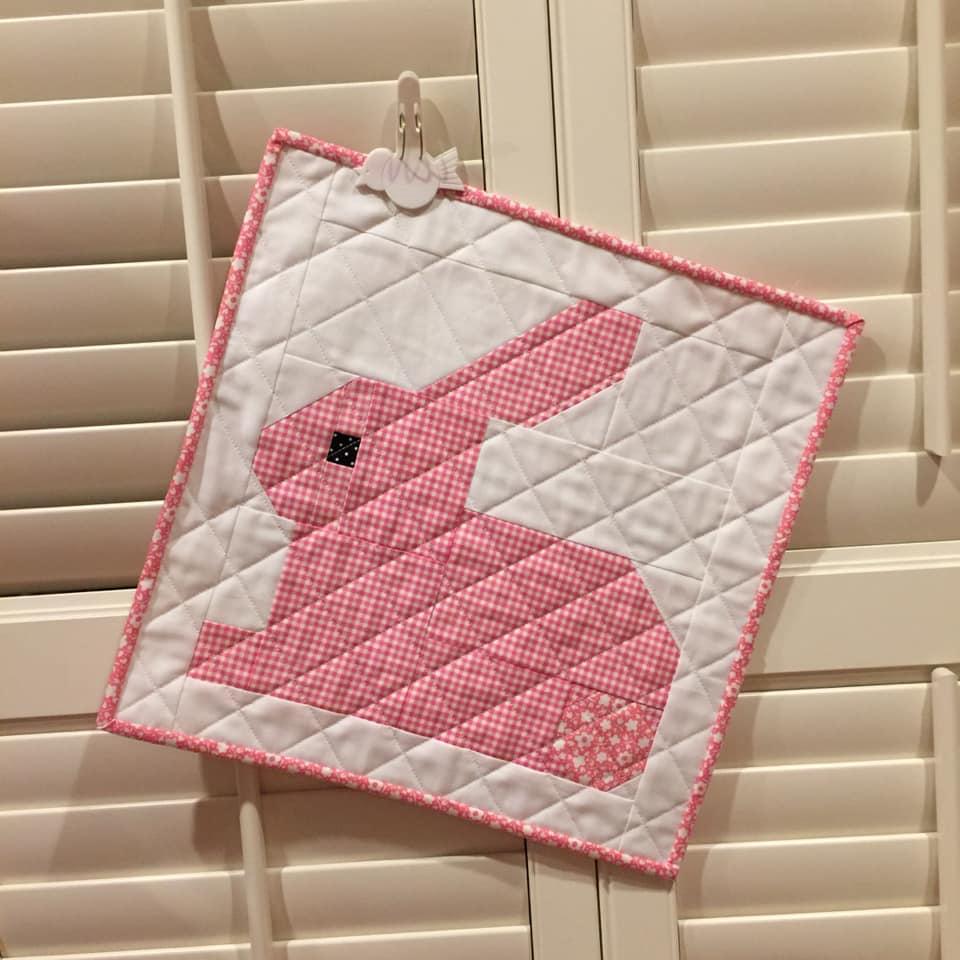 Sitting Bunny Quilt Block - Easter Quilt Pattern