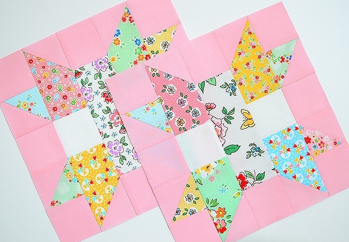 6 Köpfe 12 Blöcke 2019 - Star Plus Quilt Block