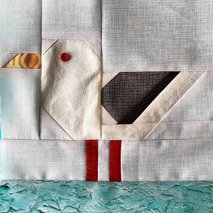 Seagull quilt block pattern