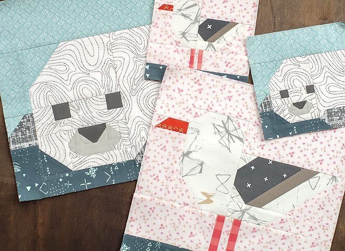 Seal Pup quilt block pattern
