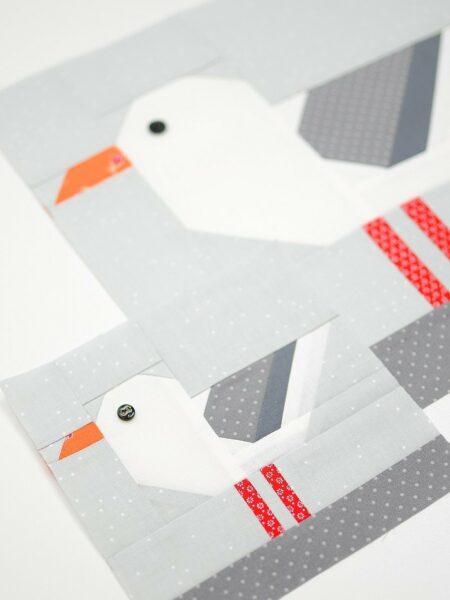 Seagull quilt block in two sizes