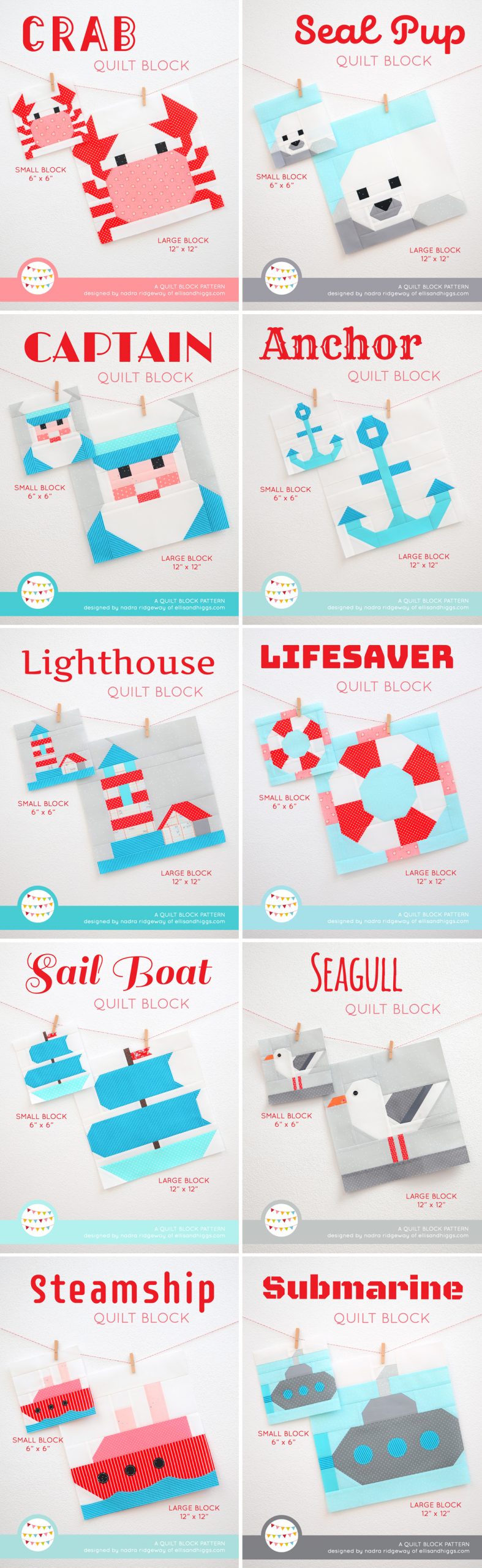 Ten nautical quilt patterns