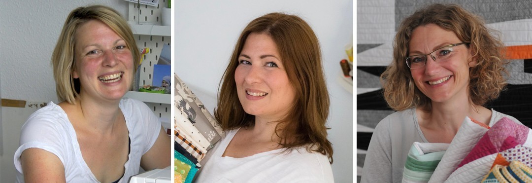Die drei Gründerinnen von "Das Quilt Kollektiv" Friederike, barbara und Daniela