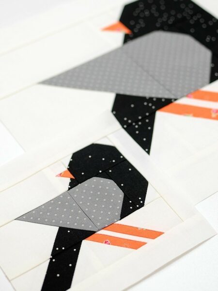 Crow quilt blocks in two sizes