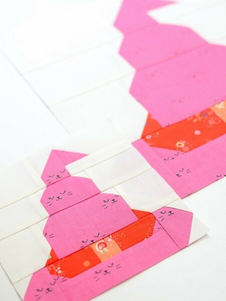 Witch Hat quilt block in two sizes