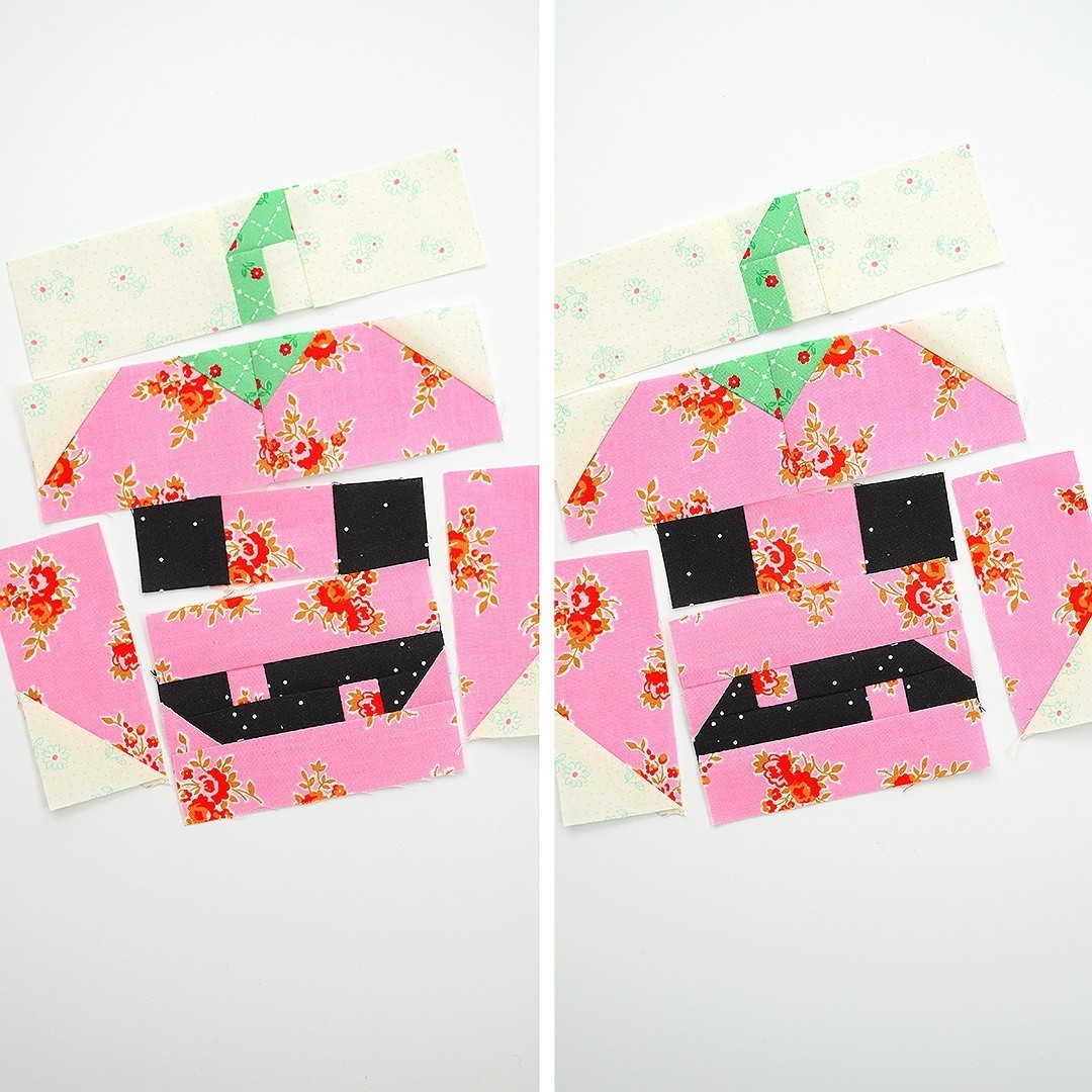 Pumpkin quilt blocks